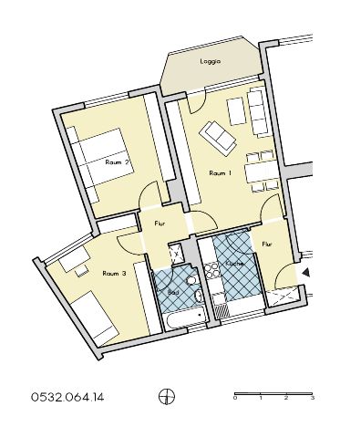 3-Zimmerwohnung mit Balkon - Foto 4