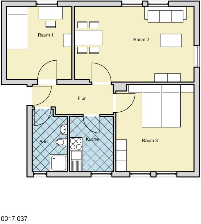 3-Zimmerwohnung nur mit WBS - Foto 1