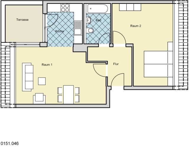 schöne DG-Wohnung mit Dachterrasse - Foto 3