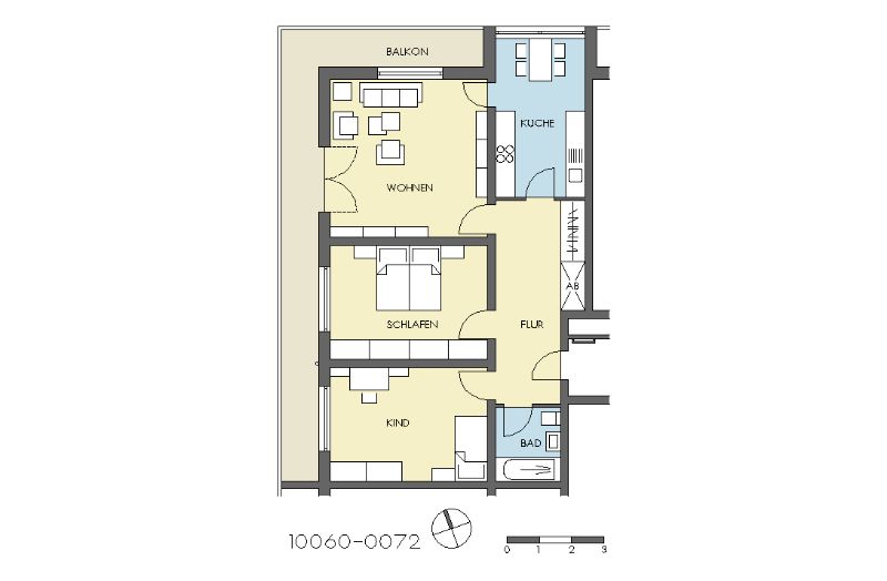 3 Zimmerwohnung mit großem Balkon und Ausblick! - Photo 4