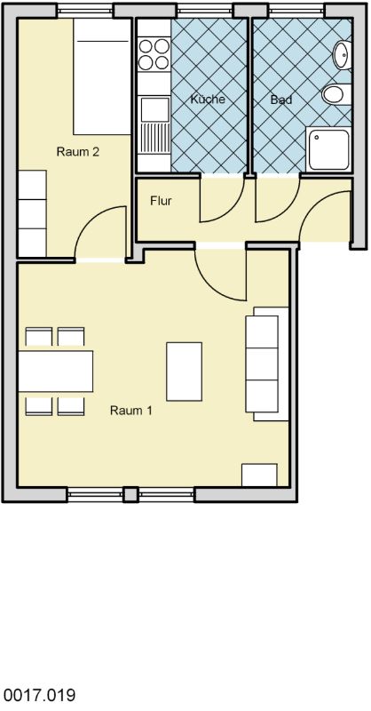 2-Zimmerwohnung in ruhiger Lage nur mit WBS - Foto 3
